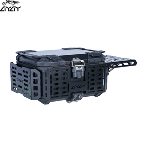 65L grande capacité pour <span class=keywords><strong>BMW</strong></span> cadre d'origine boîte supérieure multifonctionnel en alliage d'aluminium blindé étanche coffre arrière pour bagages - Product Image 3