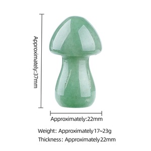 Venta al por mayor de hongos de cristal tallados de amatista y cuarzo rosa de 35 mm, piedra de <span class=keywords><strong>jade</strong></span> natural curativa para decoración - Product Image 4