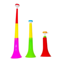 Vuvuzelas en plastique rouge, bleu et jaune de haute qualité, prix d'usine, logo personnalisé, pour France Max & Jack's Forst Old Potrero
