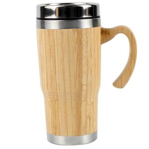 Taza de Café de Bambú con Aislamiento Térmico de Doble Pared, Ecológica y con Logotipo Personalizado - Product Image 2
