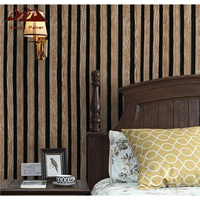 WAYON gros étanche auto-adhésif en bois grille fond PVC papier peint pour chambre décoration murale
