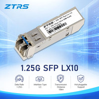 ZTRS 1.25G SFP LX10 Transmisión de Fibra Óptica de Alta Calidad, Distancia de Transmisión 550m 10km 20km 40km 80km, Aplicable a Centros de Datos
