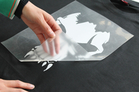 Película de Transferencia de Calor Reflectante de Color Blanco para Logotipos Cortados con Plotter, Rollo de Vinilo Blanco Reflectante para Transferencia de Calor