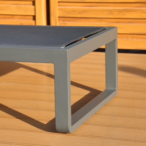 Chaise longue en bambou avec table - Pliable, portable, anti-rouille, mobilier d'extérieur, tissu à séchage rapide pour <span class=keywords><strong>jardin</strong></span>/piscine - Product Image 2