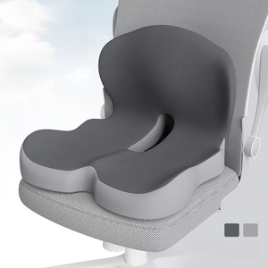 2-in-1 Memory Foam Seat Cushion with <b>Lumbar</b> <b>Support</b> Ergonomic <b>Chair</b> Cushion Back Pain Relief Coccyx Butt Cushion <b>for</b> <b>Office</b> Chai - Product Image 1