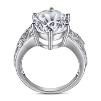 MuShan Sieraden 925 Sterling Zilver Romantische Verlovingsring 7A Zirkonia Valentijn Delicate Verjaardag Vrouwen Cadeau