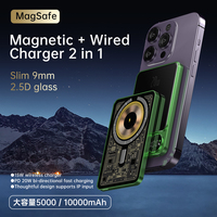 Chargeur portable sans fil magnétique 10000mah 20W PD charge rapide affichage LED personnaliser LOGO batterie externe pour tous les téléphones portables