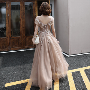 2025 Bán Buôn Chất Lượng Cao Một Dòng Người Yêu Tắt Vai Appliqued Với Ngọc Trai Evening Dresses Phụ Nữ Sang Trọng Trang Phục Chính Thức Prom Ăn Mặc - Product Image 5