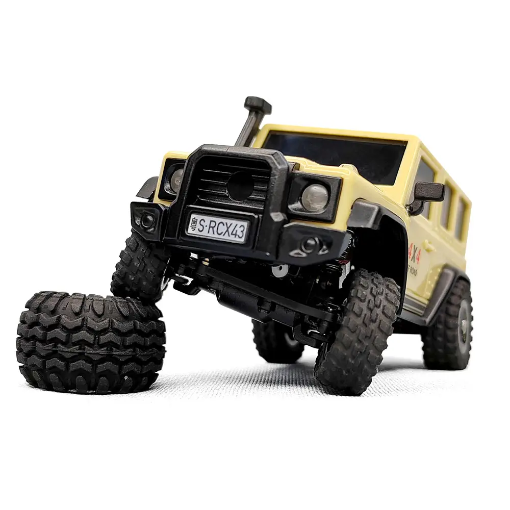 LDARC X43 1:43クローラーRCカーシミュレーションフルタイム4WDクライミングビークルおもちゃリモコンおもちゃ子供と大人のおもちゃのためのRTRキット