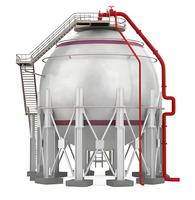 Réservoir de stockage sphérique de 6000 Cbm 3000ton Lpg et réservoir de stockage sphérique de gaz propane de 3000 tonnes Lpg