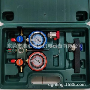 เกจวัดคู่ Hongsen รุ่น HS-260A-0A สำหรับเติมน้ำยาทำความเย็นเครื่องปรับอากาศ R134a ชุดทำความเย็น - Product Image 1
