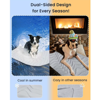 Tapis rafraîchissant pour chien à motif uni, coussinets de sommeil d'été avec rembourrage en polyester et fibres de polyester pour la protection contre la chaleur, vente en gros usine