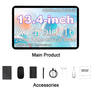 Tablet <span class=keywords><strong>PC</strong></span> WiFi da 13,4 Pollici <span class=keywords><strong>con</strong></span> Tastiera e <span class=keywords><strong>Penna</strong></span>, Android 16, 24 GB + 256 GB, Tablet HD <span class=keywords><strong>con</strong></span> Schermo Touch, Pad Grafico <span class=keywords><strong>per</strong></span> la Scuola - Product Image 2