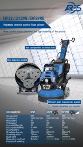 <span class=keywords><strong>ARES</strong></span> DF29 Modelo de mano 750mm Empuje manual Amoladora de piso de concreto planetario Pulido de piso - Product Image 4