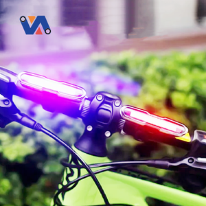 Luz trasera LED recargable por USB para Scooter MTB bicicleta luces delanteras LED piezas de repuesto de aluminio impermeables montaje en manillar - Product Image 2