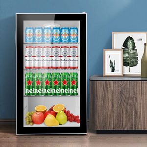 Отель мини-бар холодильник настольная стеклянная дверь мини-холодильник Электрический бесшумный маленький холодильник - Product Image 5