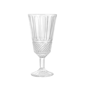 Classic Customized Vintage Glass <b>Wine</b> <b>Goblet</b> Ribbed <b>Wine</b> Glass Clear Drinking Cup for Wedding Party <b>Wine</b> Drinking - Product Image 2