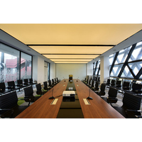 Table de conférence en bois MDF au design moderne pour bureau, école, salle de réunion, grande salle de réunion, mobilier, prix d'usine, commercial