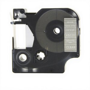 Cinta de etiquetas Compatible con <span class=keywords><strong>DYMO</strong></span> estándar, D1 45020, 12mm, 1/2 pulgadas, <span class=keywords><strong>LabelManager</strong></span> 100, 120P, 150, <span class=keywords><strong>160</strong></span>, impresoras 450 Duo - Product Image 1
