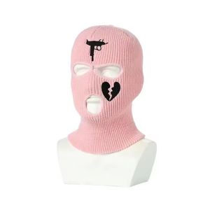 <strong>Balaclava</strong> Man <strong>Balaclava</strong> Outdoor Man New Winter Knitted Ski Hat and Riding Mask <strong>Custom</strong> Three-Hole Head Cover Knitted <strong>Balaclava</strong> - Product Image 6