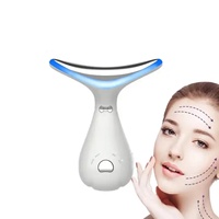 Masseur facial et cervical rechargeable ABS 4 couleurs avec vibration et technologie EMS pour les soins de la peau