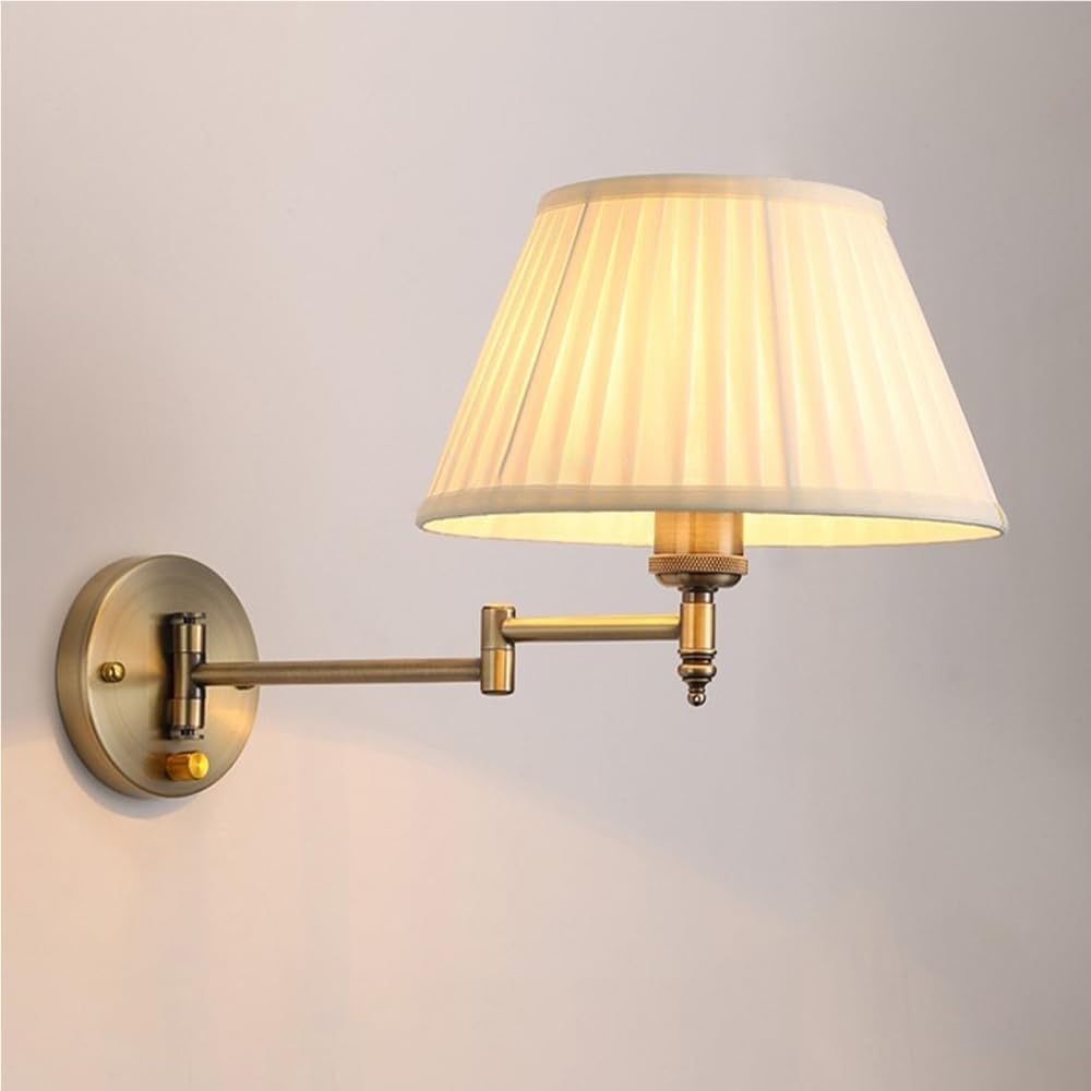 wall lamp with fabric shade
