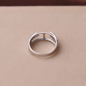 Bague en argent S925 pour femmes 9-10 extrémité fermée DIY bijoux en perles semi-finis 136-élégant et stylé - Product Image 4