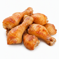 Ventes en gros de cuisses de poulet entières dorées et rôties IQF, volailles entièrement cuites de qualité supérieure pour la restauration commerciale et la vente au détail