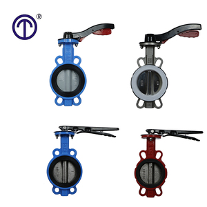 Hiệu suất cao OEM thép không gỉ PTFE Wafer loại hướng dẫn sử dụng Van bướm - Product Image 1