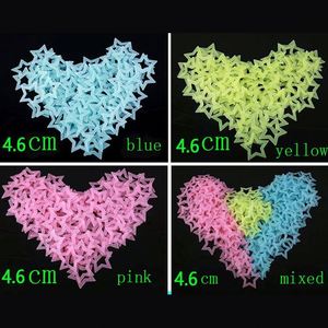 Autocollants décoratifs 3D étoiles lumineuses qui brillent dans le noir pour chambre d'enfant, cadeau, stickers muraux et de plafond - Product Image 2