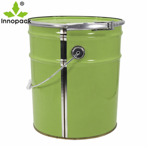 Fusto in metallo da 20L per vernici, secchio in banda stagnata con coperchio a morsetto, fusto per prodotti chimici, fusto in ferro - Product Image 6