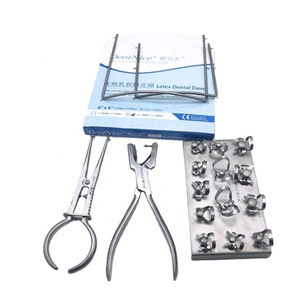 Kit de pinces pour barrage dentaire, pinces pour barrage et poinçon pour barrage - Product Image 1