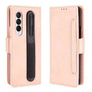 <span class=keywords><strong>Coque</strong></span> de téléphone en cuir PU pour Samsung pour Galaxy Z <span class=keywords><strong>Fold</strong></span> <span class=keywords><strong>3</strong></span> 5G avec fente pour stylo <span class=keywords><strong>S</strong></span> - Product Image 4