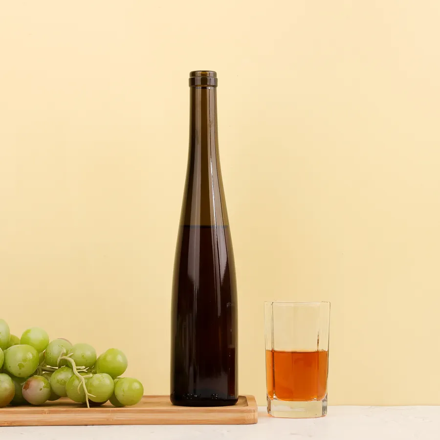 520ml Classic Slim Empty Amber Glass Red Wine Bottles