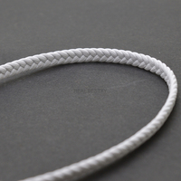 5*2mm beyaz düz deri kordon/halat/iplik bilezik kolye takı yapımı DIY örgülü deri kordon satış