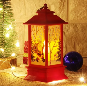 Decorazione Natalizia a LED con Babbo Natale e Pupazzo di Neve, Alimentata a Batteria, Ornamenti Natalizi in Plastica per Albero, Navidad, Noel, Natale, Novità - Product Image 4