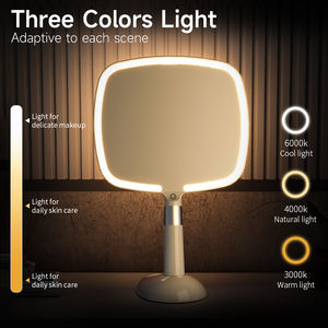 Cermin Tangan Led Layar Sentuh Pintar Persegi Cermin Genggam Logo Kustom untuk Makeup - Product Image 5