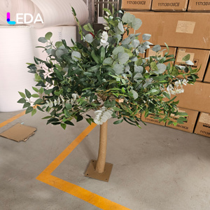 LEDA Custom Size 5ft Fiberglass Olive Greenery <b>Tree</b> <b>Artificial</b> <b>Trees</b> Wedding Christmas Centerpieces Aisle Decoration for Events - Product Image 3