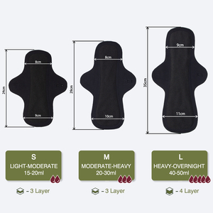 Lynmiss Phụ Nữ Sinh Thái Bông Vệ Sinh Khăn Ăn Miếng Đệm Cho Kinh Nguyệt Dòng Chảy Tái Sử Dụng Băng Vệ Sinh Bán Buôn - Product Image 2