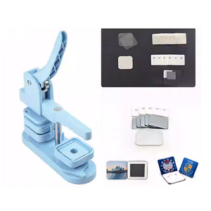 Nhà Máy Bán buôn nhãn nút Maker Huy hiệu máy làm 5*5cm 50mm * 50mm - Product Image 4