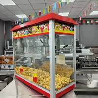 Équipement de collation commerciale Machine à pop-corn au caramel électrique 8OZ avec armoire chauffante