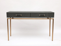 Neuer Großhandel Oriental Style Schreibtisch Konsolen tisch Computer Make-up Schreibtisch mit 2 Schubladen und massiven Metall beinen Dekorationen für zu Hause