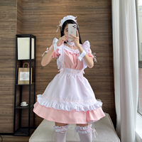 Tablier de femme de ménage français Lolita robe fantaisie Cosplay Costume robes de femme de chambre Halloween tenue de femme de ménage (S-5XL)