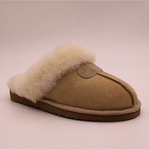Winter Real <strong>Wool</strong> Cute Indoor Winter Heel <strong>slippers</strong> Woollen Shoes <strong>slippers</strong> Outdoor Women - Product Image 1