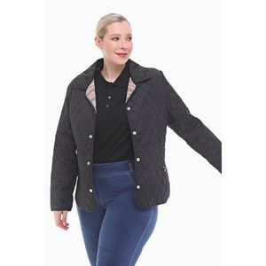 Veste matelassée saisonnière Vetre BB noire pour femmes, taille plus - Product Image 4
