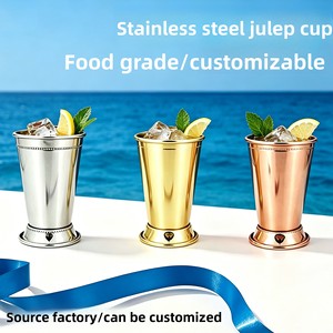Tasse à Julep à la menthe, <span class=keywords><strong>mini</strong></span> verre à cocktail, mug à bière en acier inoxydable, mug Mule personnalisé, moderne, minimaliste, personnalisable - Product Image 2