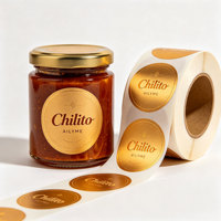 Etiquetas Autoadhesivas Seguras para Alimentos, Etiquetas Impresas Personalizadas para Frascos de Dulces, Chocolates y Cupcakes