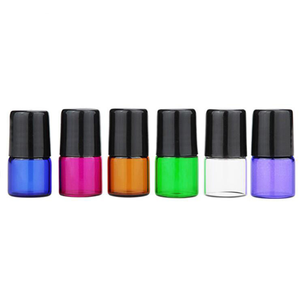 ขวดน้ำหอมแบบลูกกลิ้งพิมพ์ลายสกรีน สีใส สีเหลืองอำพัน สีชมพู สีม่วง สีเขียว ขนาด 1 มล. 2 มล. 3 มล. 10 มล. ขวดแก้วแบบโรลออนพร้อมฝาปิด - Product Image 1