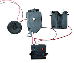 Pièces d'horloge avec contrôle de la lumière, sonnerie horaire, mouvement d'horloge à <span class=keywords><strong>coucou</strong></span> JH1668 personnalisé avec son d'oiseau de Noël pour horloge murale - Product Image 6