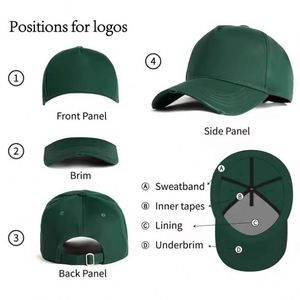TCAP China High Quality Wholesale Classic Custom Logo Panel Gorras Baseball Caps Hats Mens - Product Image 4